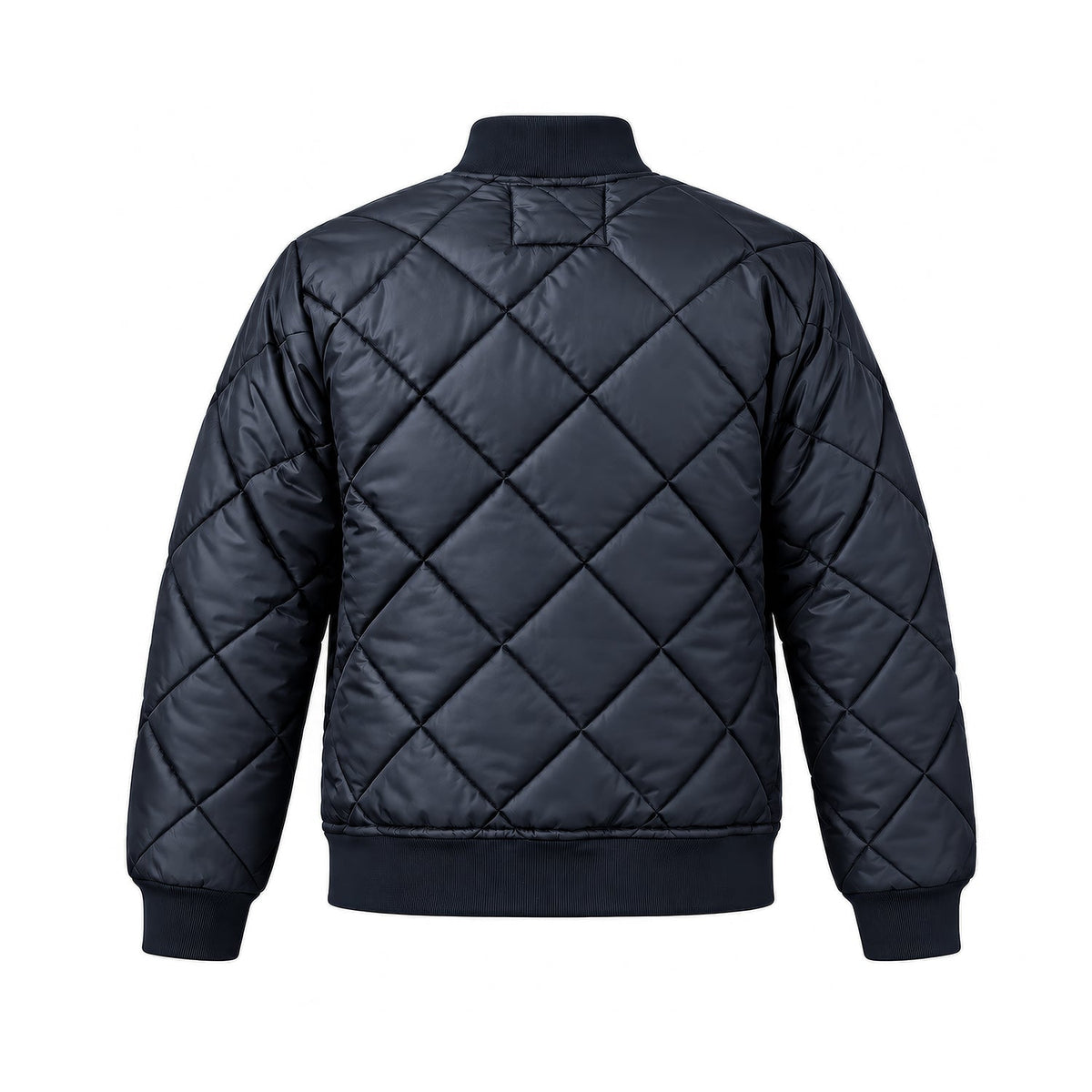 1221-J The Bravest Diamond Quilt Jacket, Navy, back