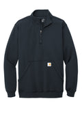 Carhartt Midweight 1/4-Zip Mock Neck Sweatshirt - Navy