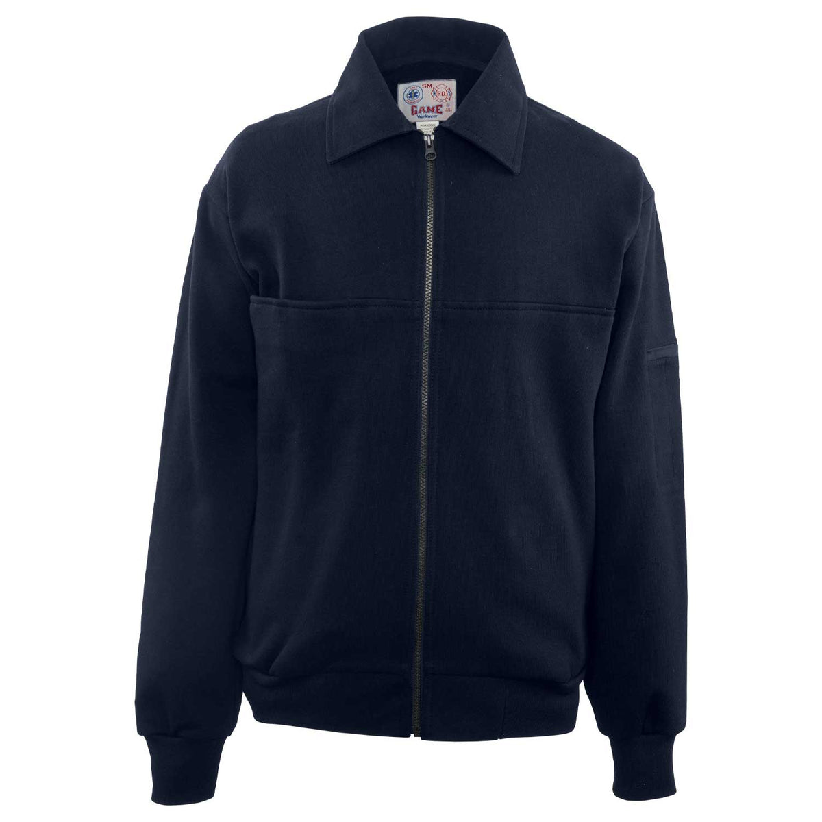8075 - The Full Zip Job Shirt With Lay-Down Collar