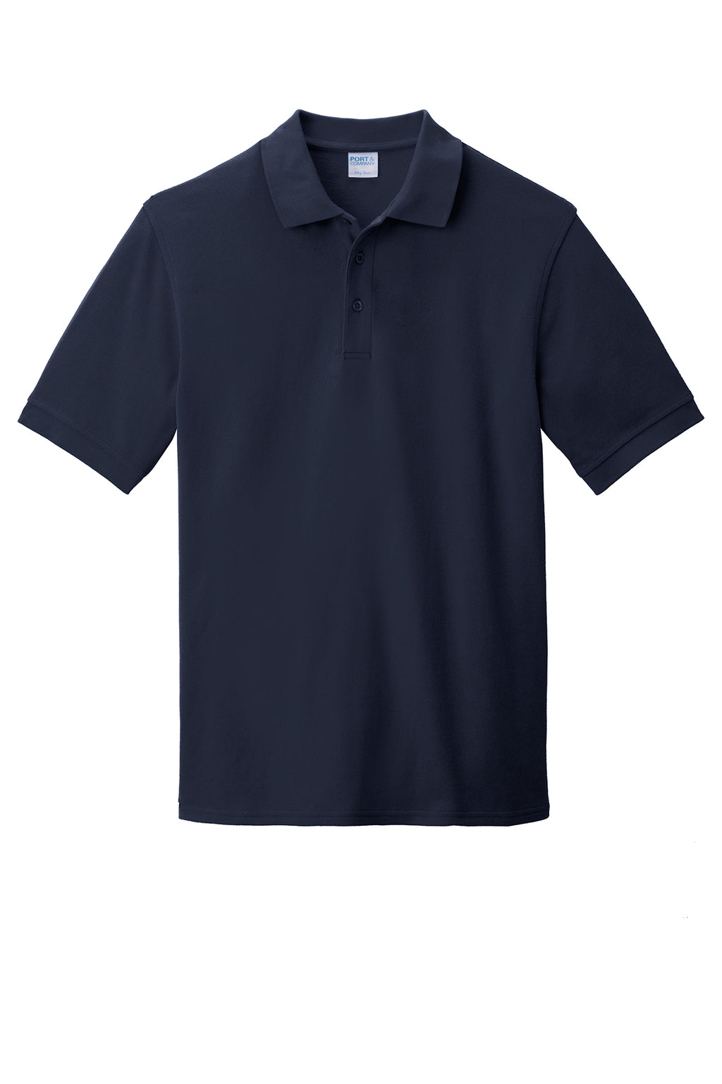 Port & Co  Combed Ring Spun Pique Polo - Navy