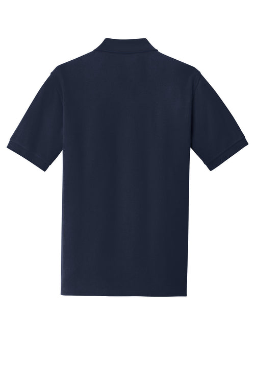 Custom Embroidered Piqué Polo — Port & Company, Navy (Budget Team Polo)