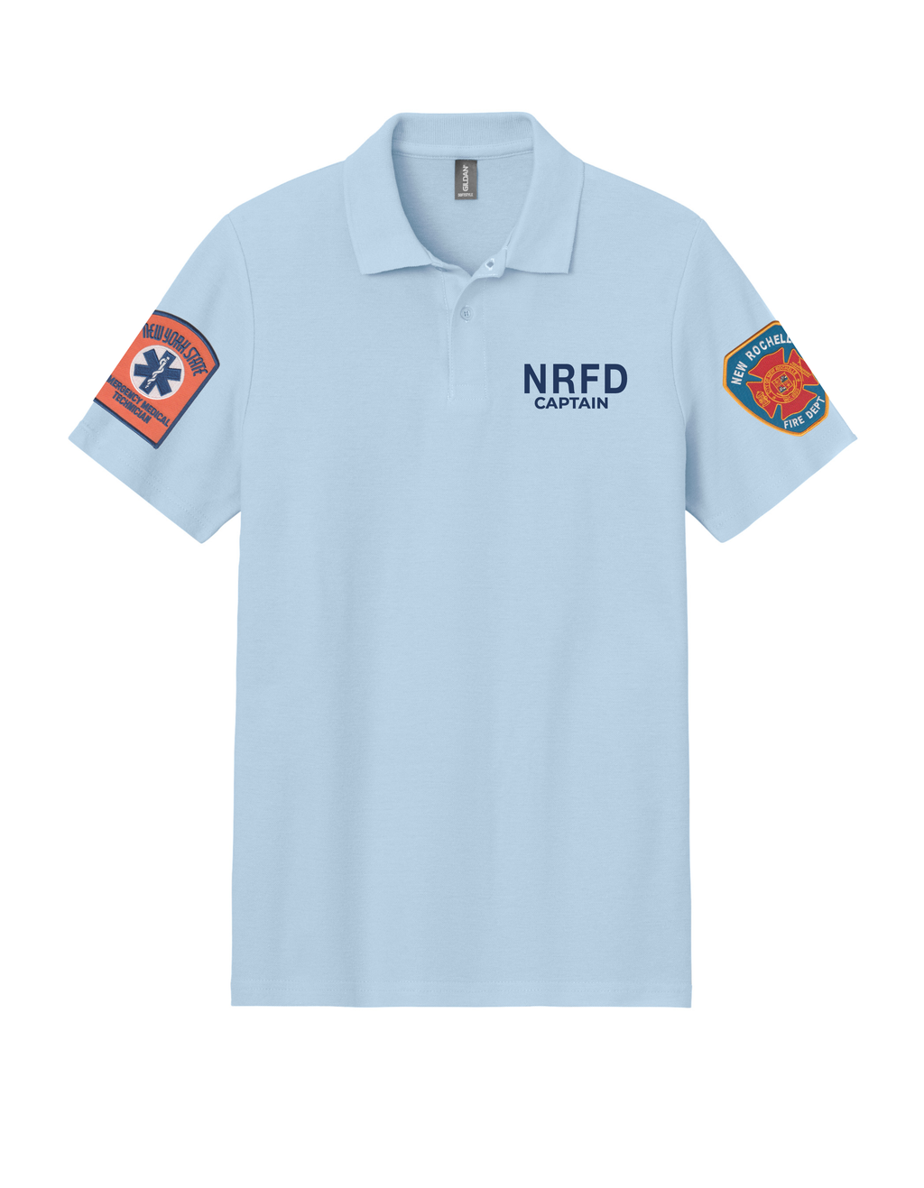 Gildan Softstyle Double Pique Polo - Light Blue (Captain)