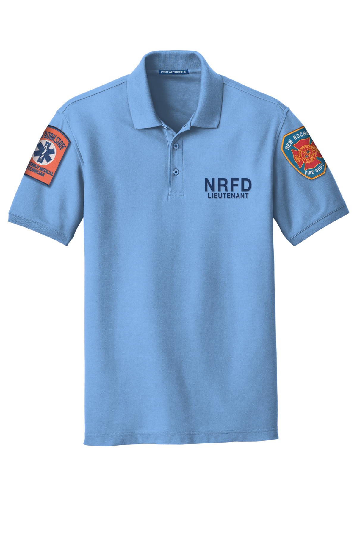 Fire Lieutenant Polo — Port Authority Core Classic Pique Polo (Custom Embroidered)