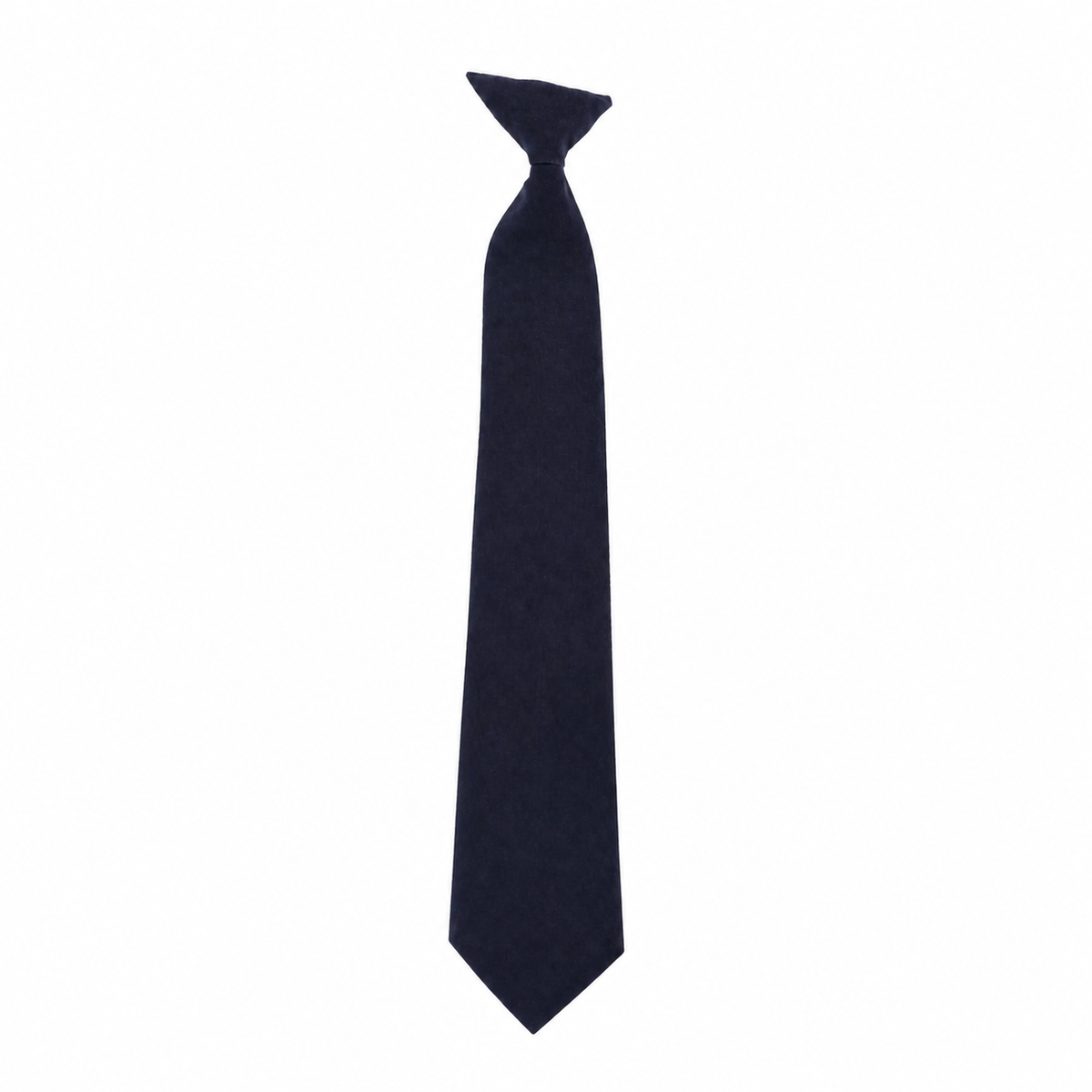 Navy clip-on neck tie